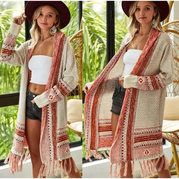 1 LEFT! Aztec Cardigan Sweater - Picture 1 of 3